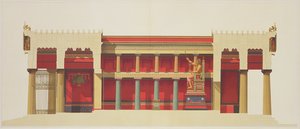 Længdesnit af Jupiters tempel i Aegina (323-27 f.Kr.)